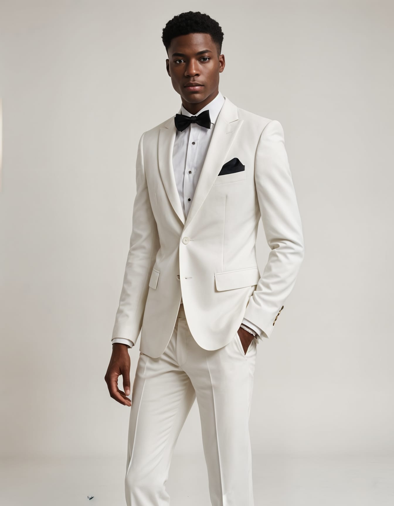 mens classic white tuxedo matching lapels 1